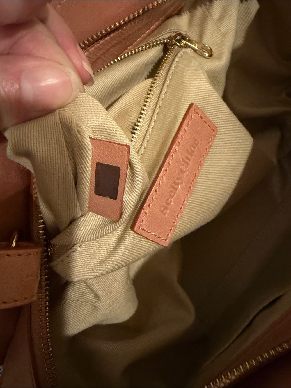 See By Chloe Blush Satchel with Gold Details - Picture 14 of 16